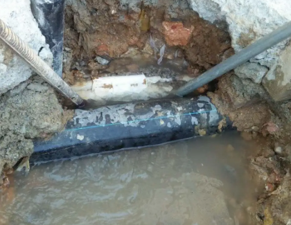 巴青测漏水之水管漏水